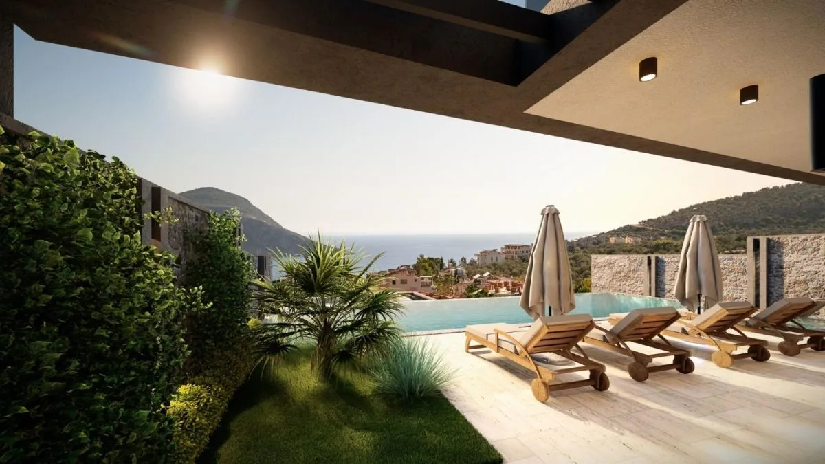 Barose Villaları Ortaalan, Kalkan, Kaş, Antalya - صورة 3